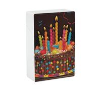 Happy Birthday Big Cake Cigarette Case Portable Novelty Cigarette Packing Box Crush Proof Waterproof Cigarette Box Novelty Gifts for Friend