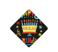 Happy Birthday Big Cake Printing 10 Pcs Air Freshener Cards,Car Scented Hanging Sheets Air Freshener Set For Car Decoration