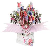 Happy Birthday Bouquet Of Flowers Birthday Pop Up Greeting Card 3D Pop-Up Cards