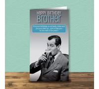 Happy Birthday Brother Card- Relax And Put Your Feet Up!