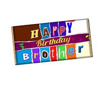Happy Birthday Brother Chocolate Bar Wrapper Novelty Gift For Brother In Law Son CH-551 (with chocolate)