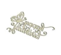 Happy Birthday Butterfly Die Cut Metal Embossing Stencils Carbon Steel Cutting Dies for Card Making Scrapbooking Craft Christmas Crafting Supplies