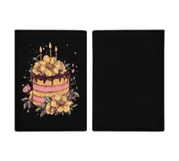 Happy Birthday Cake Cute Passport Holder Cover Travel Wallet
