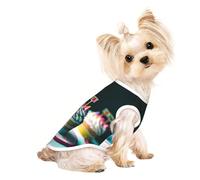 Happy Birthday Cakes Print Dog Shirt Summer Lightweight Pet T Shirts Soft Breathable Stretchy Cats Dogs Tee Shirt