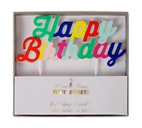 Happy Birthday Candle Multicoloured one size
