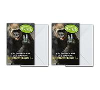 Happy Birthday Card Brother, Reluctant, Brother, Greetings Card, Brother Birthday Cards, Funny Birthday Card (Pack of 2)