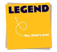 Happy Birthday Card For A Legend - For An Amazing Friend Or Loved One - Birthday Card For Friend, Brother, Nephew, Best Friend, Relative, Colleague, Partner