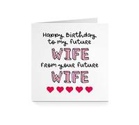 Happy Birthday Card for Fiance - Future Wife Red Heart For Her Partner