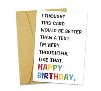 Happy Birthday Card for Friends Sister Birthday Greeting Cards for Boyfriend Girlfriend Bday Gifts for Dad Mom Bday Gift for Daughter Son Funny 18 21 30 40 50 Year Old Christmas Gifts for Women Men