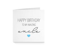 Happy Birthday Card for Uncle - Amazing Love Heart For Him