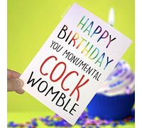 Happy Birthday Cards, Boyfriend Cards, Cock Womble, Funny Cards, Birthday Cards Card for Friend Birthday Gifts Novelty Cards Joke Cards PC48