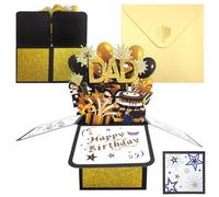Happy Birthday Cards For Daddy, 3D Pop Up Dad Birthday Cards With Envelope And Blank Cards, Dads Birthday Gifts Personalised Pop-Up Gifts Ideas For Grandpa Stepfather From Sister Son Daughter (Dad)