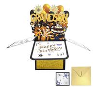Happy Birthday Cards For Daddy, 3D Pop Up Dad Birthday Cards With Envelope And Blank Cards, Dads Birthday Gifts Personalised Pop-Up Gifts Ideas For Grandpa Stepfather From Son (Grandson)