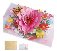 Happy Birthday Cards for Women, Colorful Daisies Pop Up Cards for Friends,with Envelope Notecard, 3D Greeting Cards, for Mother's Day, Special Occasions,Birthday Gift for Mum, Grandma, Wife, Daughter