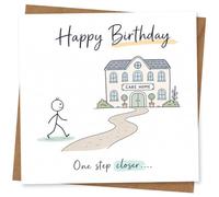 Happy Birthday Care Home Card, One Step Closer Funny Birthday Greeting Card for Care Home Resident, Nurse, Carer or Loved One