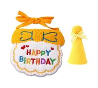 Happy Birthday Cat Costume - Adorable Celebration Collar, Cute Mini Hat Accessory, Joyful Feline Apparel Styling, Vibrant Decorative Long-Tail Keyword | Party Wear for Pets, Cats, Dogs