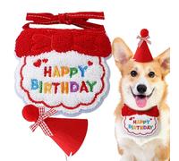 Happy Birthday Cat Costume,Cat Birthday Collar & Happy Birthday Party Supplies - Cat Birthday Hat, Cats Party Decorations, Festive Cute Funny Cat Clothing for Party