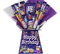 Happy Birthday chocolate bouquet hamper gift box (Compatible with CADBURY MIX LG)