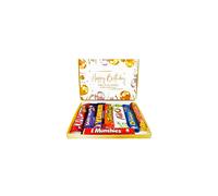 Happy Birthday Chocolate | Full Sized Bars | Birthday Chocolate Box | Perfect Letterbox Gift Hamper | A mixture of Cadbury chocolate | Nestle Kitkat |