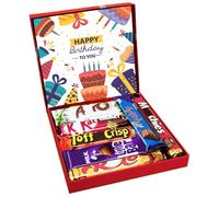 Happy Birthday Chocolate gift for Chocolate Lovers Full Size Bars Letter box gift for Kids Him and Her