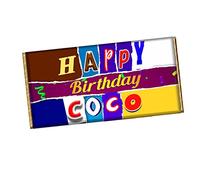 Happy Birthday Coco Chocolate Bar Wrapper Novelty Gift For Grandma Nana Granny CH-536 (without chocolate)