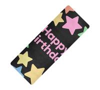 Happy Birthday Colorful Stars printed hot yoga mat non slip Thick 1 mm for home non slip, with yoga bag for mat tapete para ejercicio 71x26 inches
