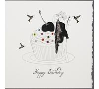 Happy Birthday / Cupcake - Handmade Open Birthday Card - S2