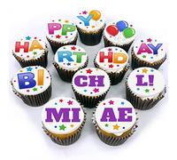 Happy Birthday Cupcakes | 12 Freshly Baked Birthday Cupcakes Delivered to Your Door | Delicious Vanilla Sponge Cake with Buttercream | Perfect for Birthdays