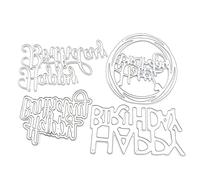 Happy Birthday Cutting Dies Set Embossing Die Cuts Stencils for Making Card Invitation Scrapbooking Album Happy Cutting Dies for Card Making