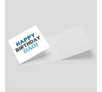 Happy Birthday Dad Square Greetings Card (14.8cm x 14.8cm)