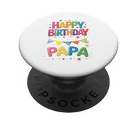 Happy Birthday Daddy Is My papa's Birthday PopSockets Adhesive PopGrip