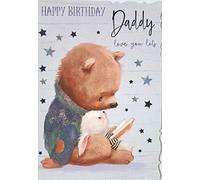 Happy Birthday Daddy Love You Lots. Cute Card Design