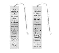 Happy Birthday Daughter Bookmark, Daughter Birthday Gifts, Birthday Gift Ideas for Teenage Daughter Adult