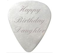 Happy Birthday Daughter Guitar Pick / Plectrum with velvet gift pouch