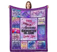 Happy Birthday Daughter in Law, Daughter in Law Gifts from Mother in Law, Best Daughter-in-Law Gifts, Gifts for Daughter in Law, Daughter in Law Blanket & Throws 60"x 50", Blanket for Daughter in Law