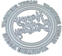 Happy Birthday Die Cutting Machine Die Stencil, Scrapbooking Embossing Stencils Cutting Dies Stencils for Scrapbooking, Photo Paper, Cards, DIY Production, Birthday Gift Scrapbooking Cutting Dies