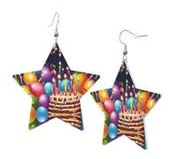 Happy Birthday Elegant Leather Star Earrings-Fashionable And Unique Accessories For Everyday Wear