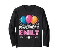 Happy Birthday Emily Long Sleeve T-Shirt