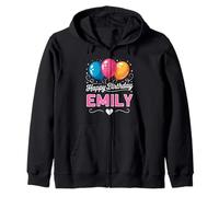 Happy Birthday Emily Zip Hoodie