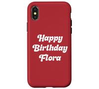 Happy Birthday Flora Case for iPhone X/XS
