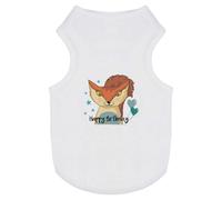 'Happy Birthday Fox' Pet Dog/Cat T-Shirt (PT00152006)