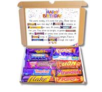 Happy Birthday Gift Box, Letterbox Hamper for Women, Men & All Ages, Chocolate Selection, Birthday Gift for Her, For Him, Friends & Family, Memorable Surprise