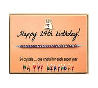 Happy Birthday Gifts Bracelet Crystal Beads Bracelet Gift For Women Girls 11th 12th 13th 14th 15th 16th 17th 18th 19th 20th 21st 25th Humming Necklace