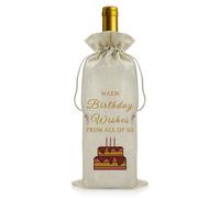 Happy Birthday Gifts for Her Him Wine Gift Bags Birthday Pamper Gifts for Women Girl Daughter Son Best Friend Birthday Gifts Wine Bottle Bag Birthday Presents for Mum Birthday Pamper Gifts for Women