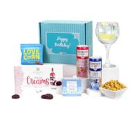 Happy Birthday Gin Cocktail Gift Set with Edinburgh Gin Drinks & Chocolates - Gin Hamper Gift Box