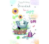Happy Birthday Grandad Take It Easy On Your Special Day Cute Dog Birthday Card