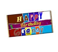 Happy Birthday Grandy Chocolate Bar Wrapper Novelty Gift For Grandpa Popo Bampi CH-519 (without chocolate)