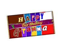 Happy Birthday Granna Chocolate Bar Wrapper Novelty Gift For Grandma Nana Granny CH-540 (with chocolate)