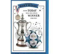 Happy Birthday Greeting Card for Him 13 x 19 Cm Hope Today Will Be A Real Winner For You
