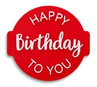 Happy Birthday HB03 - Embosser/Stamp for Fondant, Icing, Cupcake, Cake, Decoration